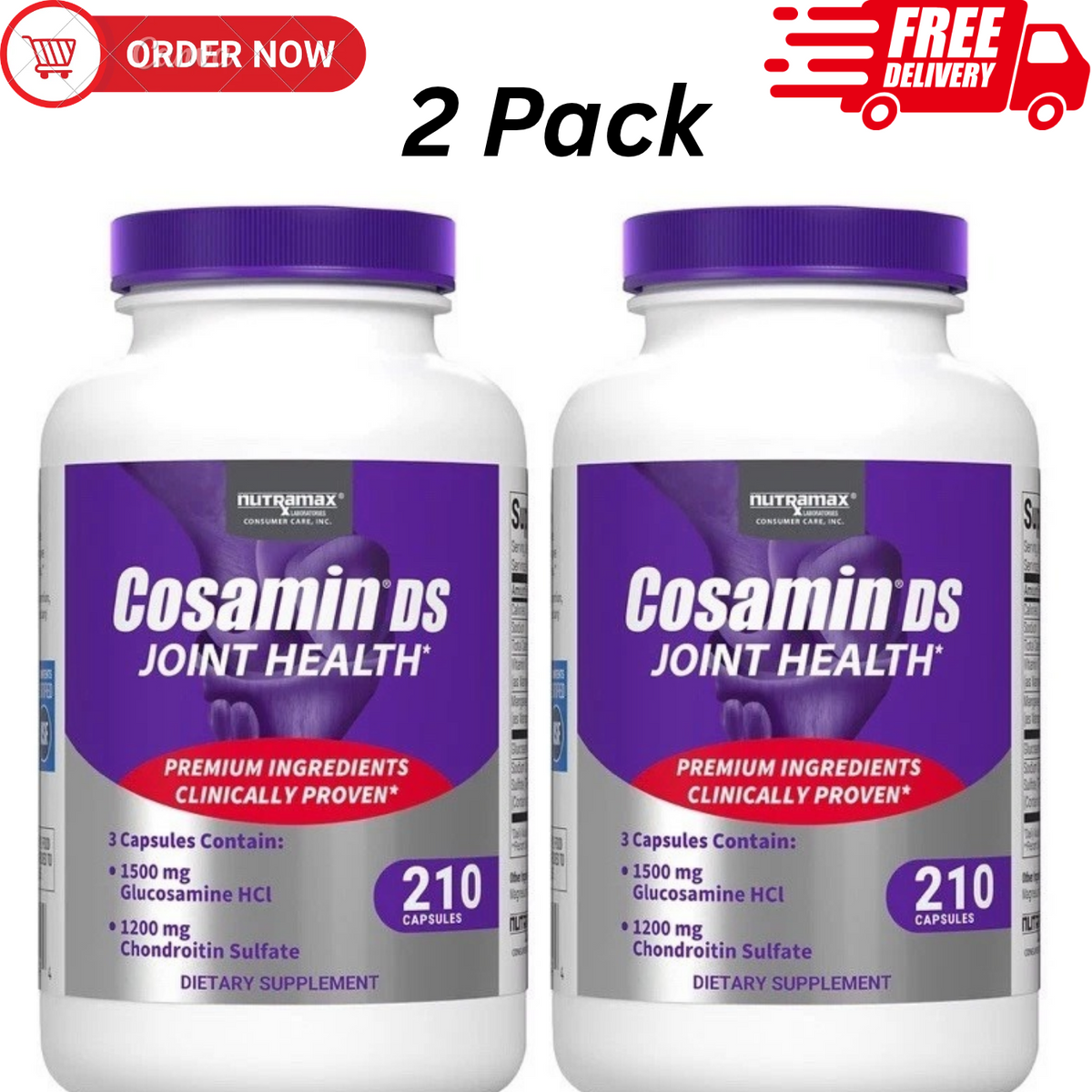 Cosamin DS Joint Health Supplement 210 Capsules 2 PACK