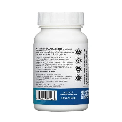 DOCTORS' PREFERRED Mindful Advantage Brain Supplement for Memory and Focus