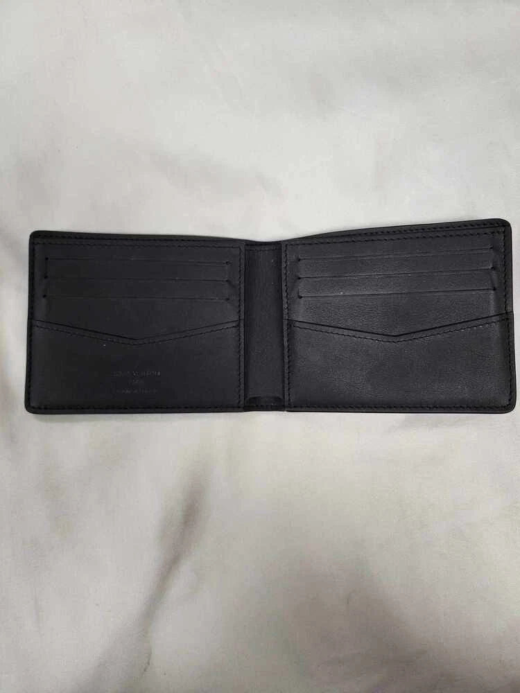 Louis Vuitton Damier Graphite Bifold Wallet Unisex Black Leather