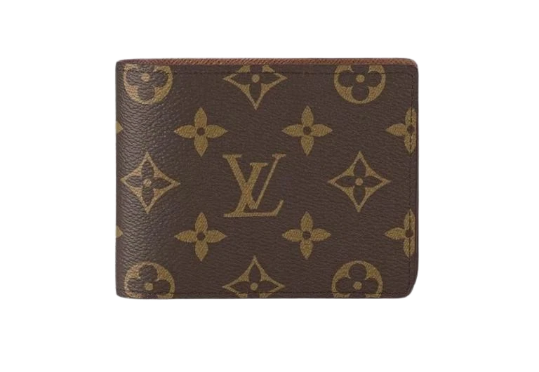 Louis Vuitton Brown Logo Bifold Men's Wallet