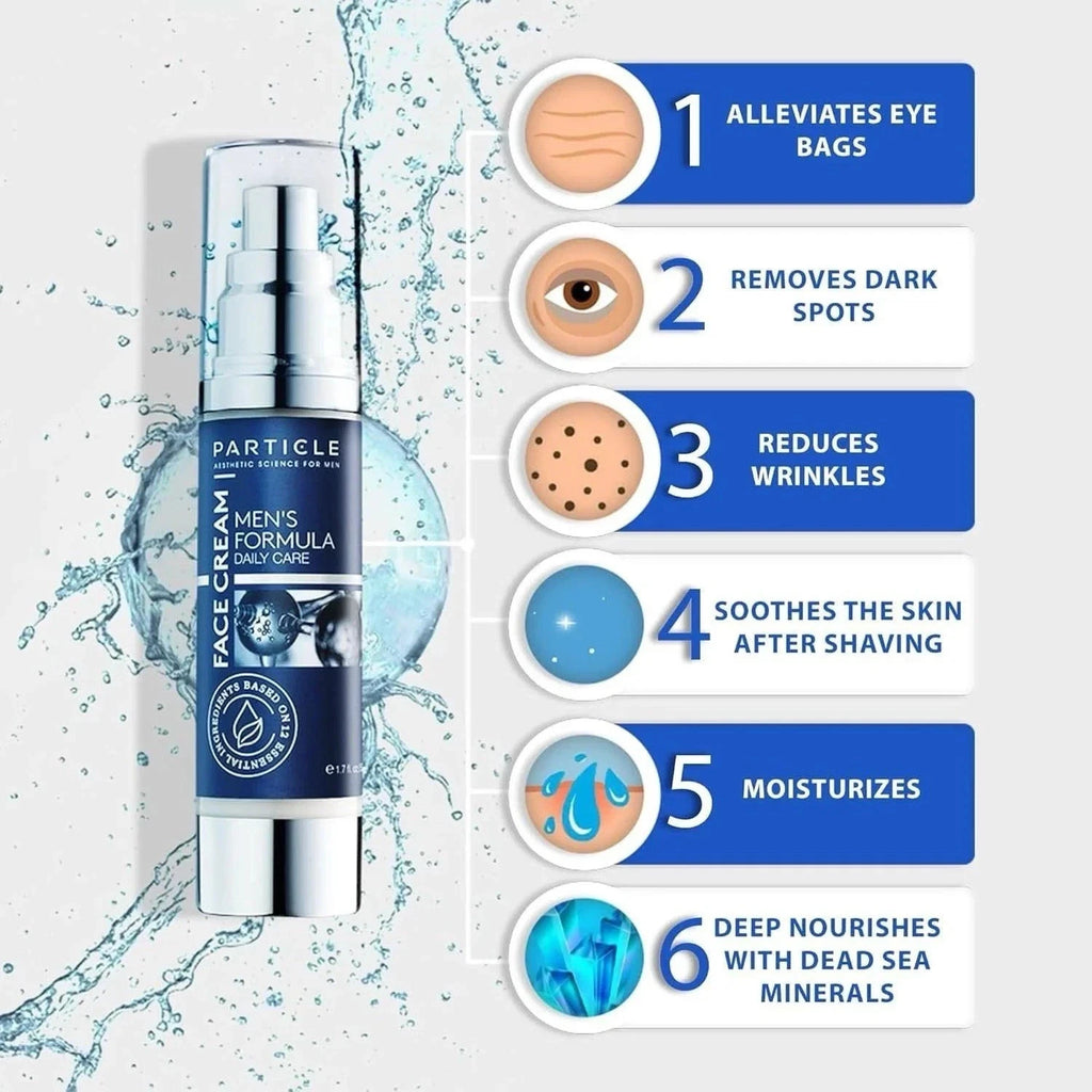 3X Particle Face Cream Men 6 in 1 Anti-Aging Cream Fights Eye Bags Dark Spots