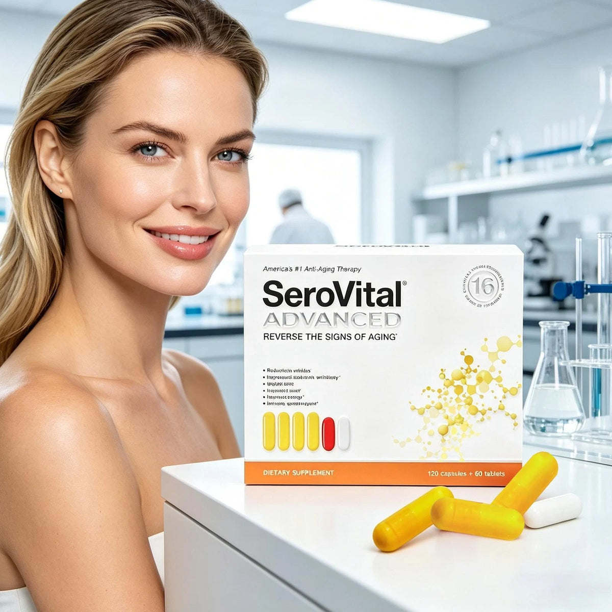 SeroVital Advanced. Anti Aging. 180 Count (120 Capsules + 60 Tablets)