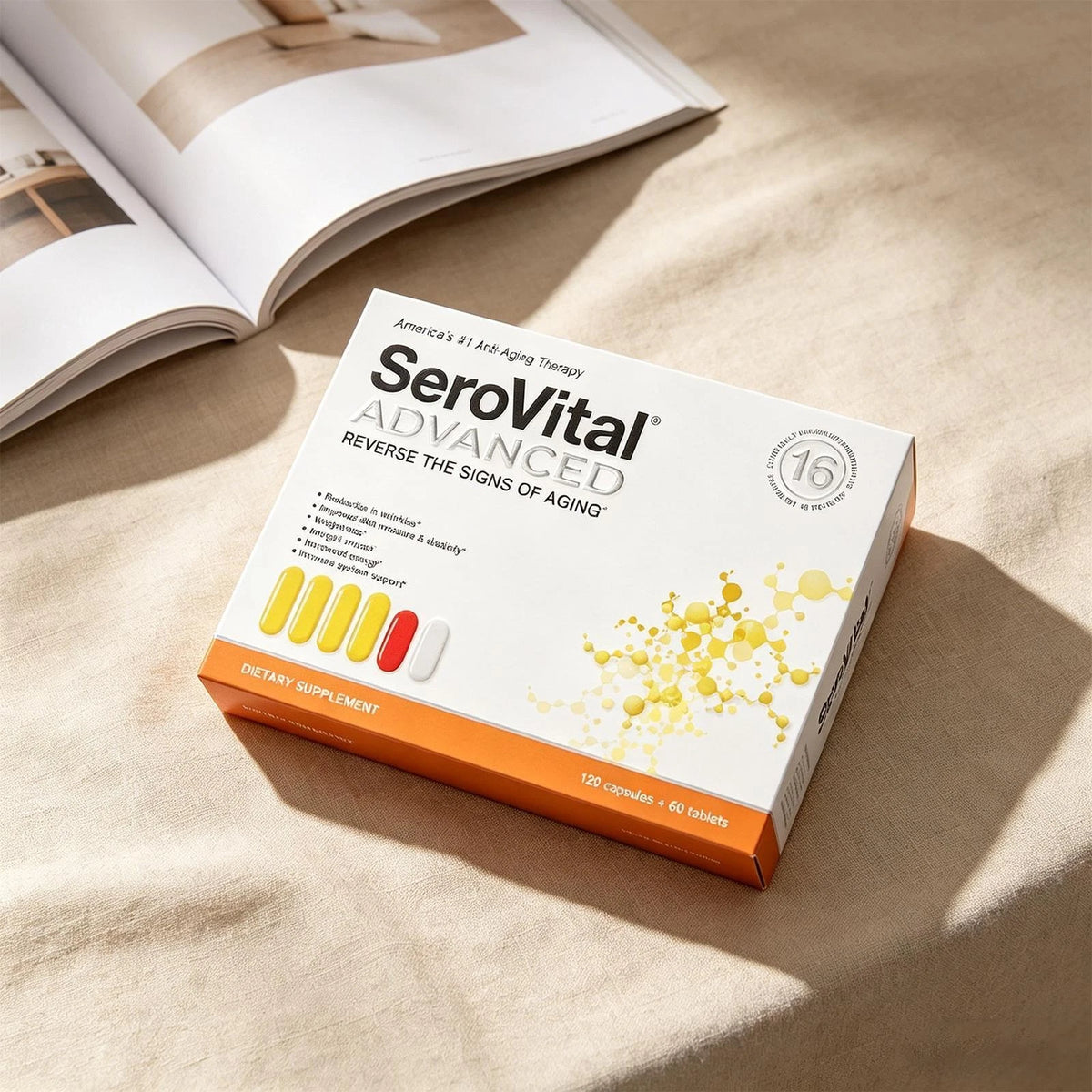 SeroVital Advanced. Anti Aging. 180 Count (120 Capsules + 60 Tablets)