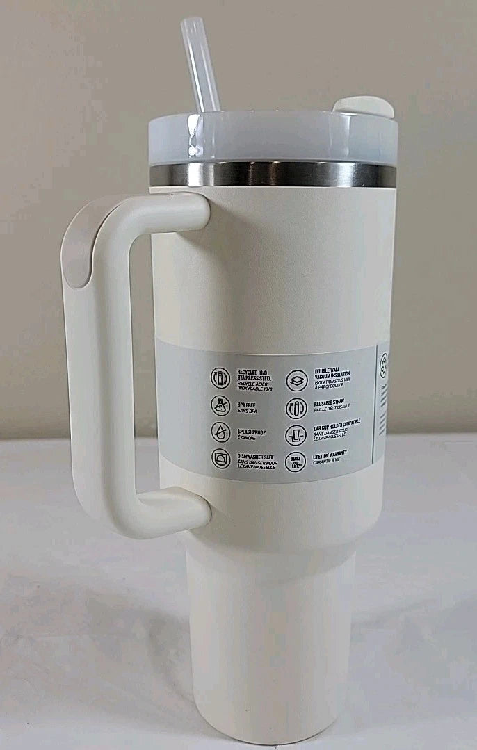 Stanley 40oz Cream The Flowstate Quencher H2.0 Stainless Steel Tumbler