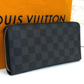 Louis Vuitton Damier Graphite Zippy Wallet Black N63095