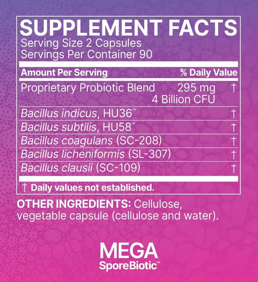MicroBiome Labs MegaSporeBiotic 180 Capsules