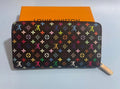 LOUIS VUITTON Monogram Multicolor Takashi Murakami Zippy Long Wallet- Black