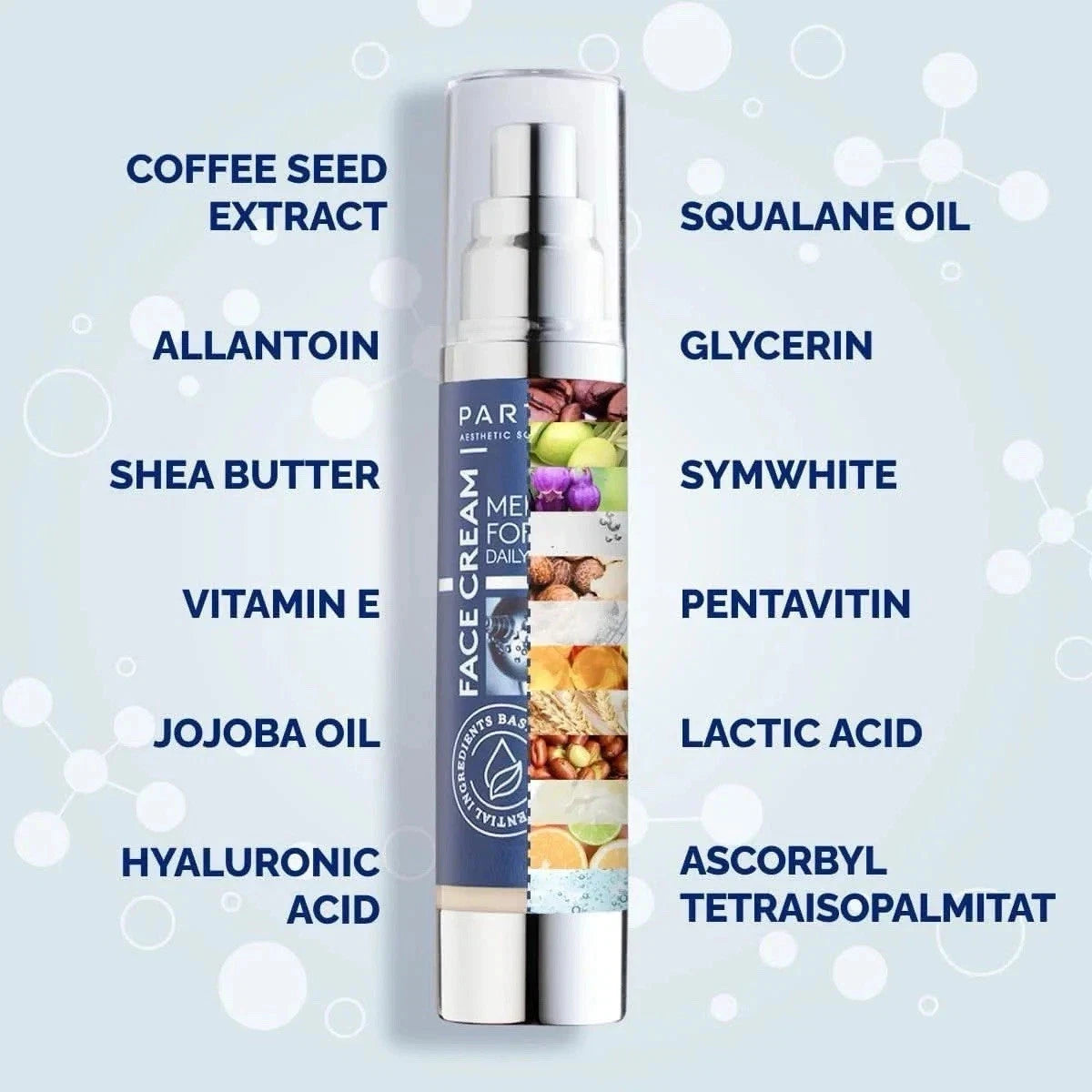 Particle Face Cream For Men All in One Fixes Eye Bags Dark Spots Wrinkles