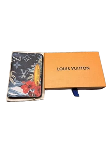 Louis Vuitton Pocket Organizer Monogram Surfin’ Blue Bifold Wallet M83498