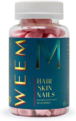 WEEM Hair Skin and Nails Gummies Supports Healthy Hair Vegan biotin Vitamins